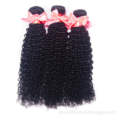 Very Smooth And Soft 10A Afro Kinky Curly Brazilian  Kinky Curly Straight Virgin Human Hair  Bundles With Closure